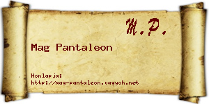 Mag Pantaleon névjegykártya